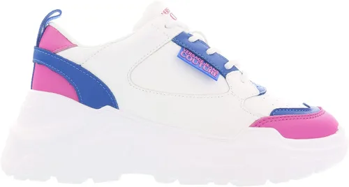 Vista 3 de Versace Jeans Couture White Blue Signature - Tenis de moda para mujer, BlancoAzul
