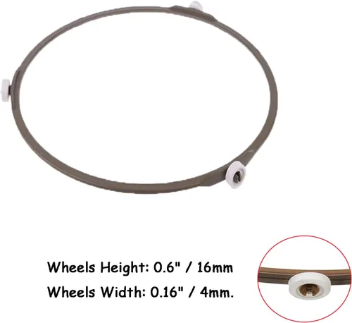 Vista 4 de WAFJAMF Anillo giratorio de microondas de 7 pulgadas, bandeja para horno de microondas, anillo de soporte de rodillo giratorio, bandeja de placa