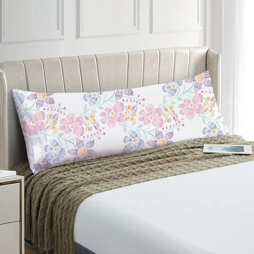 Vista 66 de EXQ Home - Funda de almohada de satén para cuidar el cabello y la piel, tamaño estándar, de seda con estampado negro, juego de 2 fundas con cierre