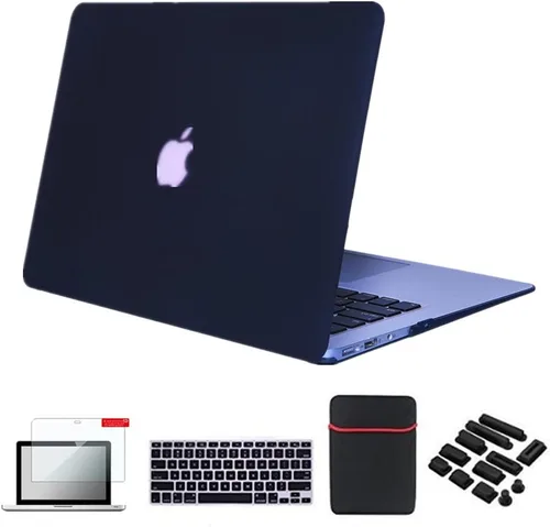 Vista 39 de Pack 5 en 1 de carcasa para MacBook Air, de Se7enline, de plástico duro, tacto suave, con protector de teclado de silicón, protector de pantalla