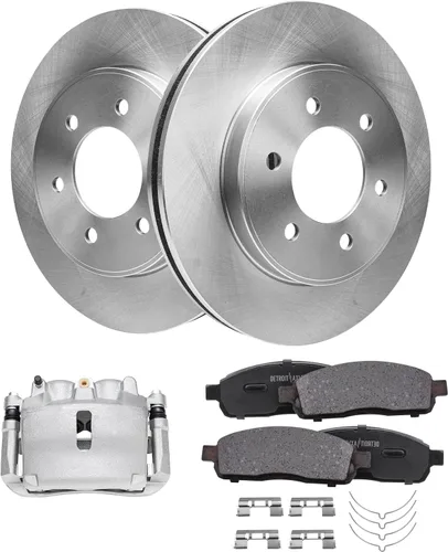 Vista 68 de Detroit Axle - Rotores de freno para Ford Mustang 2015 2016 2017 2018 2019 2020 2021 2022 2023 Rotores de freno de disco 2016 2017 2018 2019
