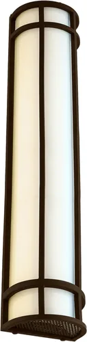Vista 9 de Sunlite 81434 - Lámpara LED estilo misión de 12 pulgadas, aplique de pared de medio cilindro, seleccionable 3 CCT 3000K-5000K, 15 vatios, 800