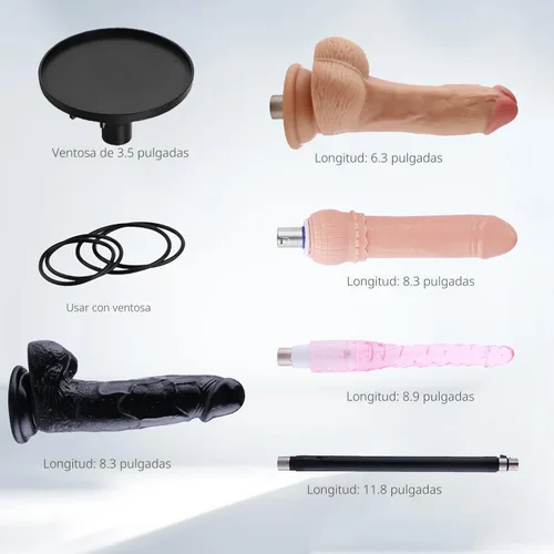 Vista 7 de Máquina sexual, AUXFUN máquina automática de consolador con control de aplicación Bluetooth, máquina de empuje para mujeres con 6 accesorios
