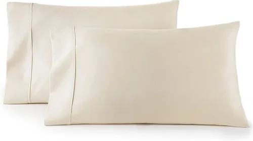 Vista 15 de 2 piezas con conjunto de fundas de almohada colección HC, 1500 hilos contados de calidad egipcia (muchos tamaños y colores). Camel