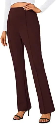 Vista 6 de Urban CoCo Pantalones de trabajo elásticos con corte de bota, pantalones de yoga pequeños para oficina casual