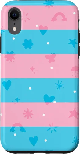 Vista 8 de Funda para iPhone 15 Trans Pride Fun Doodle Style, Transgénero LGBTQ+ Pride