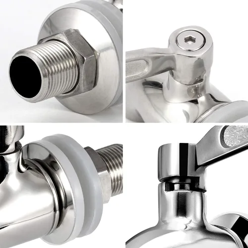 Vista 8 de X-Chef Reemplazo de la espita del dispensador de bebidas, espita de metal de acero inoxidable para tarro de vidrio y dispensador de bebidas