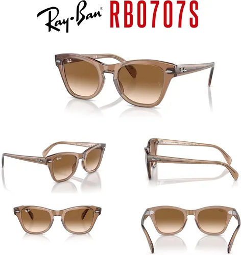 Vista 7 de Ray-Ban RB0707S - Lentes de sol cuadrados para hombre y mujer + paquete con kit de gafas de diseñador iWear