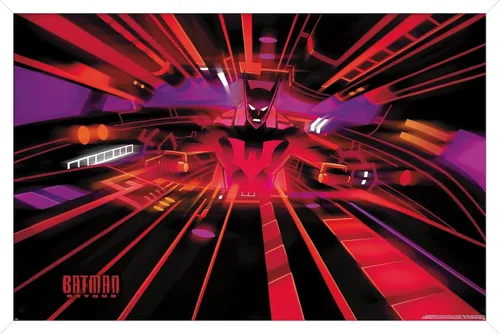 Vista 13 de Trends International DC Comics TV Batman Beyond - Póster de pared de bañera, 22.4 pulgadas de largo x 14.7 pulgadas, versión enmarcada en madera