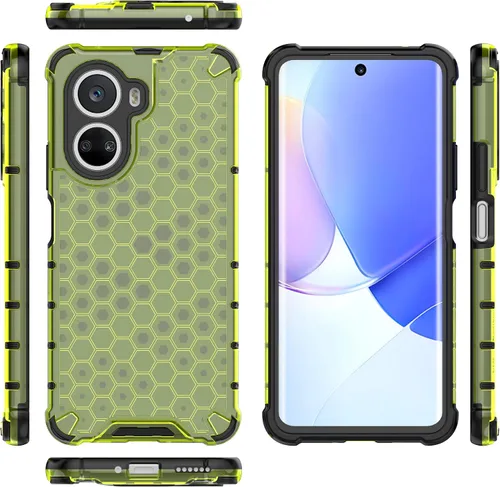Vista 35 de Pzwoxukhov Funda compatible con Huawei Nova 3i, compatible con Huawei P Smart+ 2018 Honeycomb Anti-Drop Shock-Absorbing Case Negro