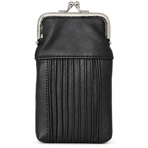 Vista 19 de Funda para cajetilla de cigarrillos de cuero con bolsillo para mechero, regular o 100 unidades, de Leatherboss (negro)