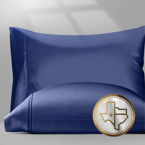 Vista 41 de TEXAS LINEN CO. Juego de 2 fundas de almohada 100% de algodón egipcio, tamaño estándar/Queen, fundas de almohada de lujo de alta serie color beige