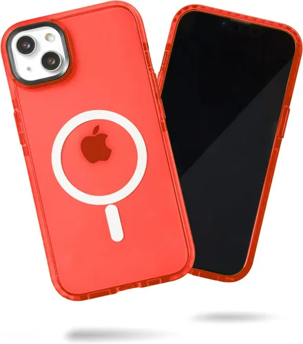 Vista 30 de SteepLab Funda de barrera para iPhone 13, protección de 360 grados que absorbe impactos con bisel elevado y colores llamativos (cielo azul brillante)