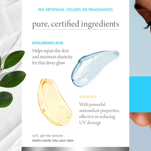 Vista 4 de Hidratante facial diario con ácido hialurónico y vitamina E, reduce las cicatrices del acné, líneas finas, arrugas, crema hidratante de día, cuidado