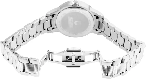 Vista 2 de Accutron by Bulova - Esfera texturizada de acero plateado para mujer, plateado, Moderno