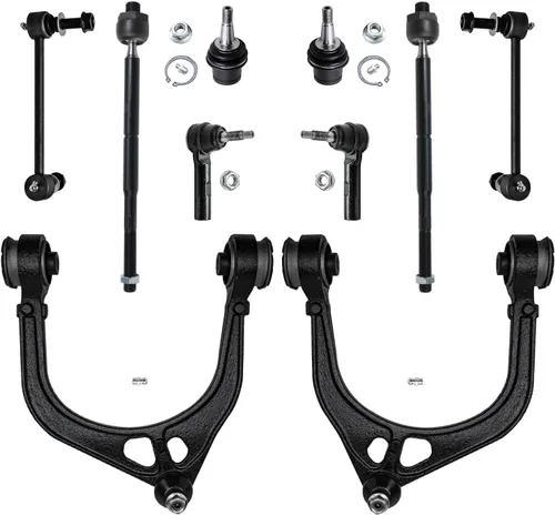 Vista 224 de Detroit Axle - Kit de suspensión delantera de 10 piezas para Chevrolet Trailblazer GMC Envoy 2004-2007 2005 2006 Soportes de brazo de control