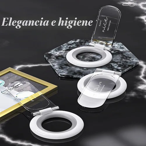 Vista 6 de Elevador de tapa de inodoro, elevador de asiento de inodoro, elevador de cubierta de inodoro, evita tocar accesorios de inodoro, accesorios de baño