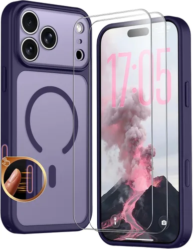 Vista 98 de SPIDERCASE Funda magnética translúcida diseñada para iPhone 11, con 2 protectores de pantalla de vidrio templado, antihuellas, para iPhone 11 de 6.1