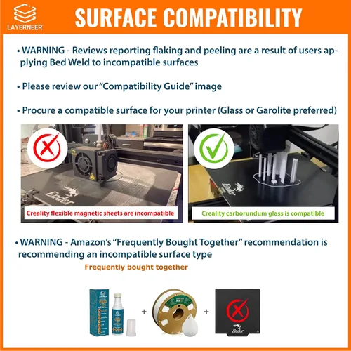 Vista 4 de Pegamento adhesivo para impresora 3D, soldadura original, agarre fuerte que reduce la deformación para filamento ABS, ASA, PLA y PETG en placas