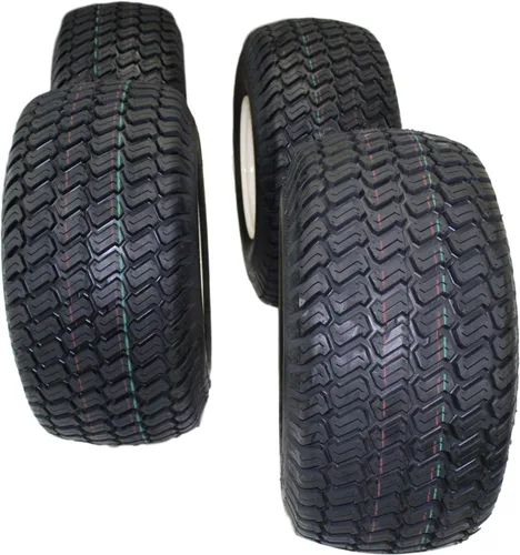 Vista 6 de Antego 18x8.50-8 - Conjunto de neumáticos y ruedas para carrito de golf, rueda marrón 8x7