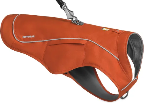 Vista 9 de Ruffwear, Combo de arnés y chaqueta Overcoat Fuse para perros, Naranja Canyonlands, Mediano Púrpura (Purple Sage)