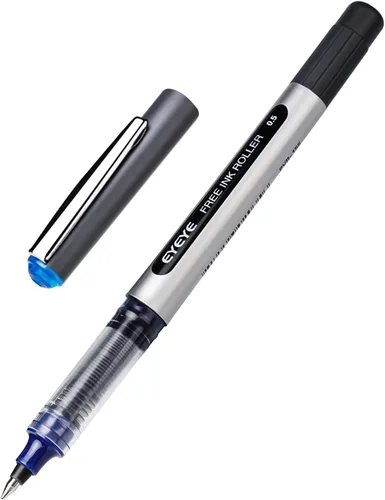 Vista 3 de EYEYE Paquete de 12 bolígrafos Rollerball de 0.5mm, 3 colores, punta extra fina, secado rápido, bolígrafos de tinta líquida de punta fina