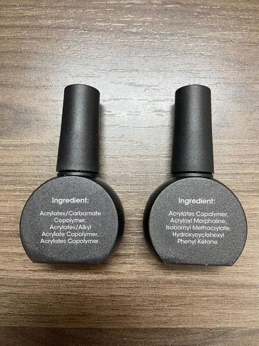 Vista 3 de GELLEN - Base y capa superior de gel, juego de 2 esmaltes de uñas de gel, capa superior que no se limpia 12ml Base Coat & No Wipe Top Coat Set.