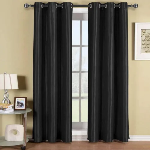 Vista 11 de Royal Tradition Cortinas opacas de 42 x 96 pulgadas, juego de 2 paneles de cortinas blancas con aislamiento térmico para oscurecer la habitación