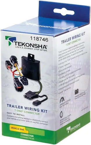 Vista 2 de Tekonsha Arnés T-One T-Connector, plano de 4 vías, compatible con Mazda CX-5 seleccionados