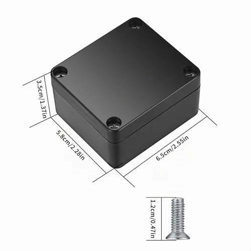Vista 2 de Caja de proyectos, 4 piezas de caja de conexiones eléctricas, funda de proyecto eléctrico impermeable IP65, cajas eléctricas de exterior de plástico
