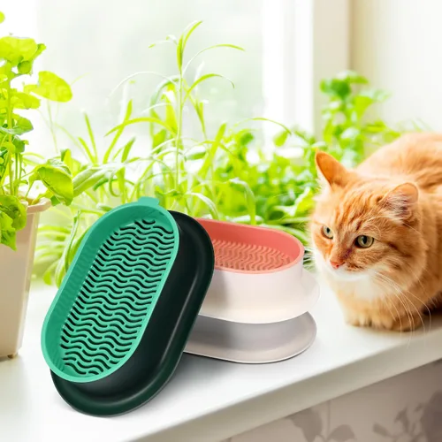 Vista 6 de Cabilock Juego de macetas de hierba para gatos con gran depósito de agua, hidropónico, sin suelo, para interiores, guardería, gatitos, macetas