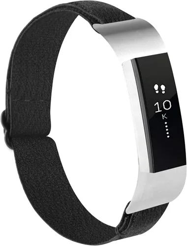 Vista 2 de Bandas elásticas ajustables compatibles con Fitbit Alta/Alta HR, correas deportivas de nailon elástico suave y transpirable de repuesto para mujeres