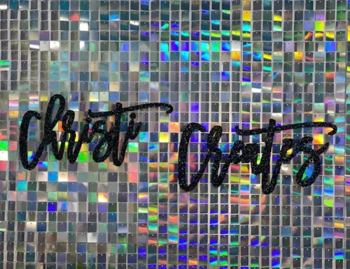 Vista 6 de 24 paneles de lentejuelas para pared brillante - Nuevo diseño entrelazado Pared brillante, telón de fondo de fiesta, eventos y carteles