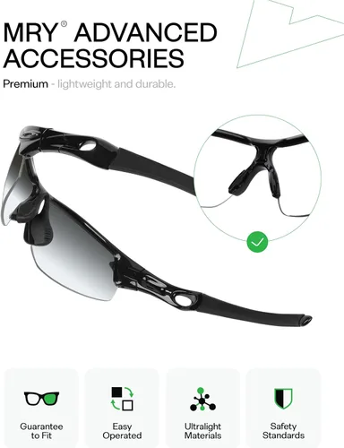 Vista 3 de Mryok Almohadilla nasal de repuesto para gafas de sol Oakley Radar Path EV RadarLock Negro