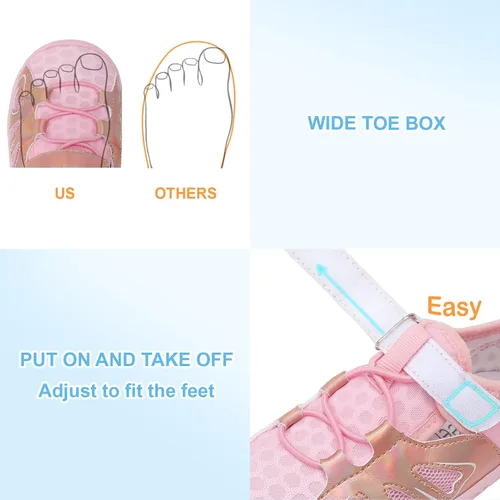 Vista 5 de relxfeet Zapatos de agua para niños y niñas, sandalias descalzas para niños al aire libre, calcetines acuáticos de secado rápido, zapatos ligeros