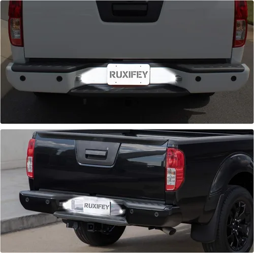 Vista 6 de Luz LED de matrícula para Nissan Frontier Navara D40 Titan Armada Xterra 18 SMD 6500K white LED, CANBUS no error code, waterproof PC+ABS