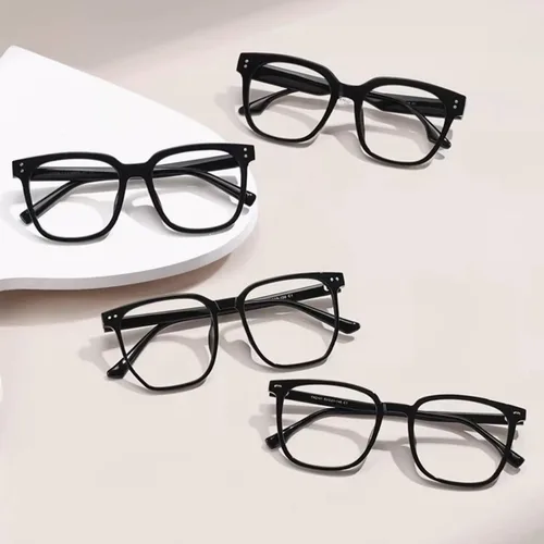 Vista 3 de MAKIRO Gafas de miopía de marco grande -0.5, -4.00 de intensidad para hombres y mujeres con miopía ligera