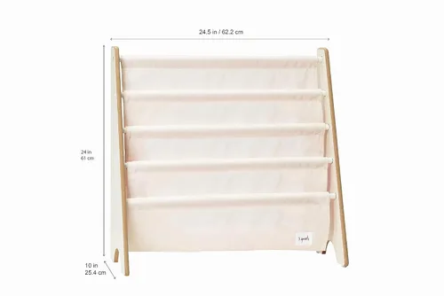 Vista 3 de 3 Sprouts Book Rack – Kids Storage Shelf Organizer Baby Room Bookcase Furniture, con estampado de león