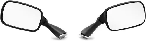 Vista 2 de MT305-BK - Espejos de repuesto OEM compatibles con Suzuki Gsxr600 750 1000 00-03 1300 R Hayabusa 1999-2020 negro