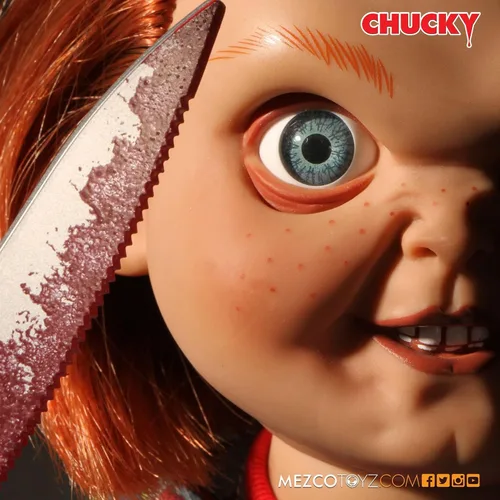 Vista 6 de Figura de acción con sonido Mezco Toyz 15 in Mega Good Guy Chucky