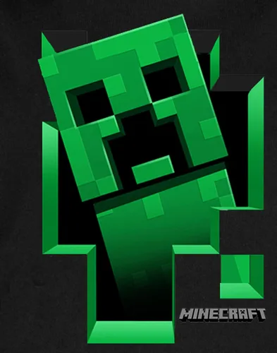Vista 3 de Minecraft Sudadera con capucha para niños y niños, color negro