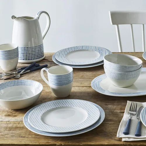 Vista 7 de Noritake Juego de 4 tazas de hamaca azul, 15 onzas.