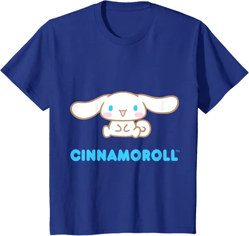 Vista 63 de Cinnamoroll Character Front and Back T-Shirt S Negro