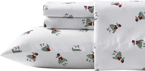 Vista 12 de Nautica - Juego de sábanas King, juego de ropa de cama de franela cepillada, artículos esenciales para habitación suaves y acogedores