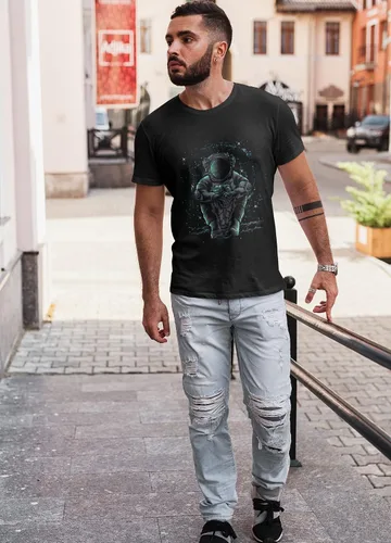 Vista 5 de MATXSOMAX Camisetas gráficas para hombre camisetas de astronauta camisetas gráficas de diseño genial para hombre