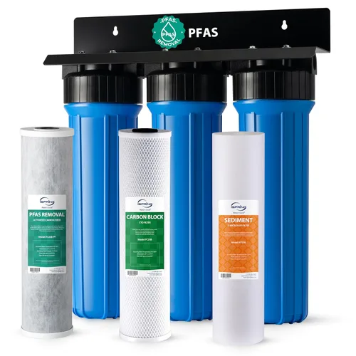 Vista 10 de iSpring Sistema de filtro de agua para toda la casa de eliminación de plomo probado por SGS, reduce sedimentos, cloro y hasta un 99% de plomo