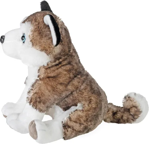 Vista 3 de Wild Republic Husky, patas y garras, animal de peluche, 12 pulgadas, regalo para niños, juguete de peluche, botellas de agua recicladas