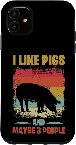 Vista 5 de iPhone 15 Like Pigs And Maybe 3 People Funny Pig Lovers Case