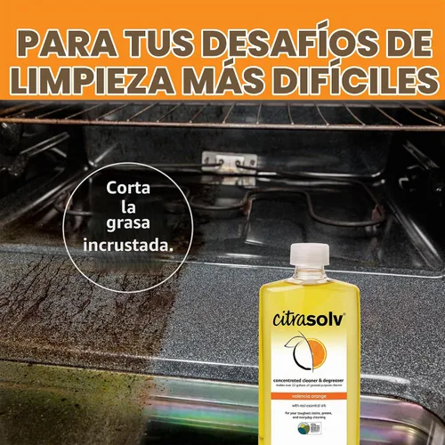 Vista 6 de Citra Solv Limpiador y Desengrasante Concentrado, Desodorizante, Hogar y Exterior, Removedor de Adhesivos, Diluyente de Pintura, Aceite Natural