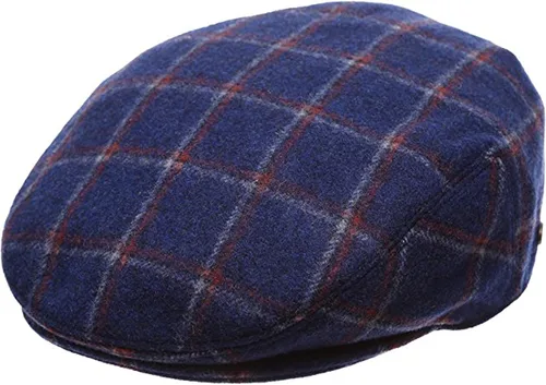 Vista 30 de Epoch Gorra de conducción de cabbie de lana de espiga para hombre